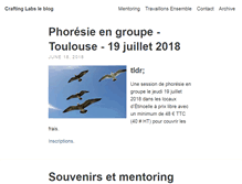 Tablet Screenshot of blog.crafting-labs.fr